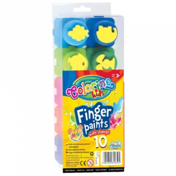 Colorino Kids Pirštų dažai 10 spalvų