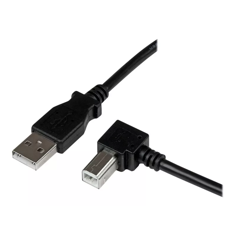 StarTech.com 3 m USB 2.0 A į stačiu kampu B laidas - vyriškas/vyriškas