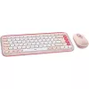 Logitech POP Icon Combo - Belaidis klaviatūros ir pelės rinkinys - Bluetooth LE - QWERTY - US International - rožinė, baltos spalvos (920-013142)