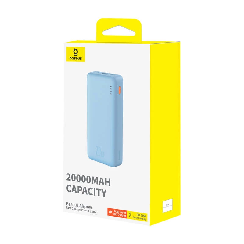 Baseus Airpow LiPo 20000 mAh mėlynas