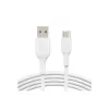 USB laidas Belkin CAB001BT2MWH 2 m USB A į USB C baltas