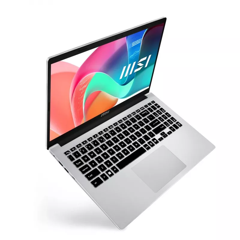 MSI Modern 15 F13MG-088PL nešiojamas kompiuteris Intel® Core™ i7-1355U 15,6 colio Full HD 16 GB RAM 512 GB SSD Wi-Fi 6E Windows 11 Pro sidabrinis