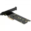 DeLOCK 89013 vidinė M.2 PCIe kortelė su aušintuvu ir LED apšvietimu