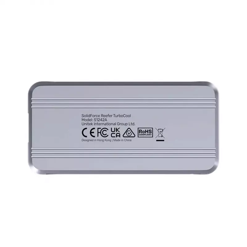 Unitek S1242AGY01-EU išorinis SSD korpusas USB4 40Gbps, M.2 NVMe, iki 8TB, aliuminis/plastikas, aktyvus aušinimas