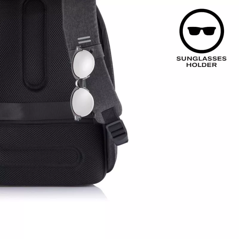 Kuprinė XDDESIGN Bobby Hero Small, apsaugota nuo vagysčių, 11,5 L, planšetei iki 12,9 colio, PET/polistirolas, juoda