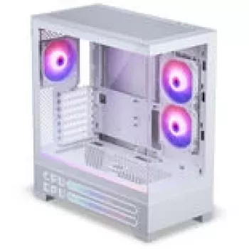 PHANTEKS XT View Matrix PC korpusas, Midi-Tower, E-ATX, Grūdintas stiklas, Matrix LED - Baltas (PH-XT523VM1_DWT01)