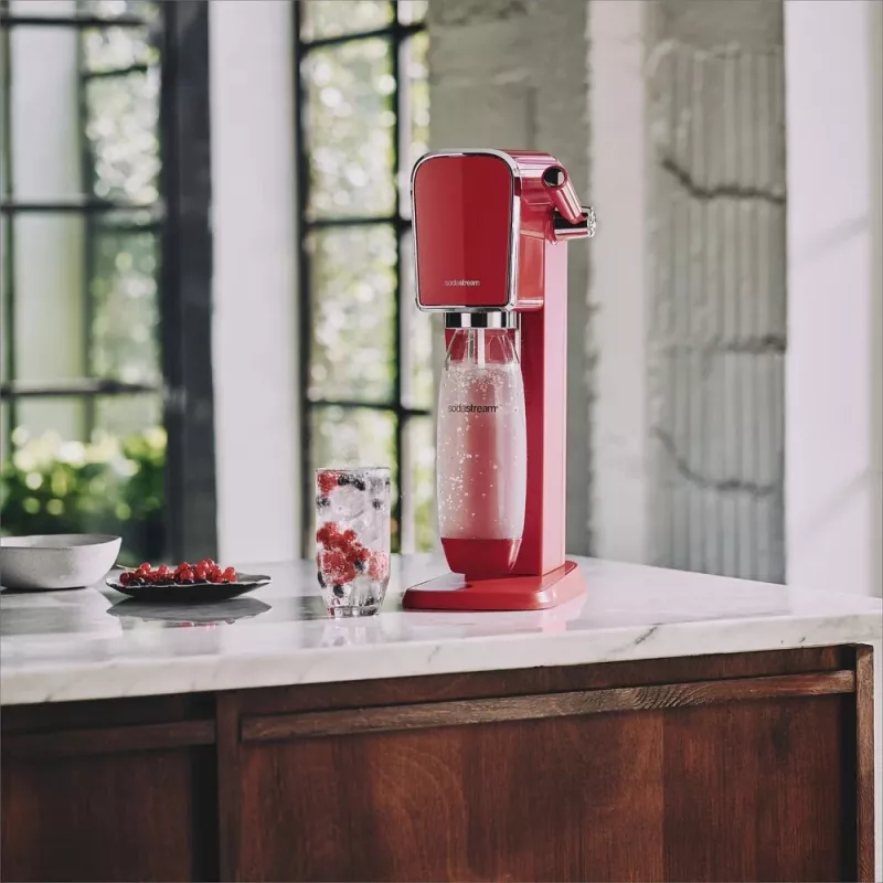 Soda Maker SodaStream Art Mandarin Red 1L butelis gazuotam vandeniui