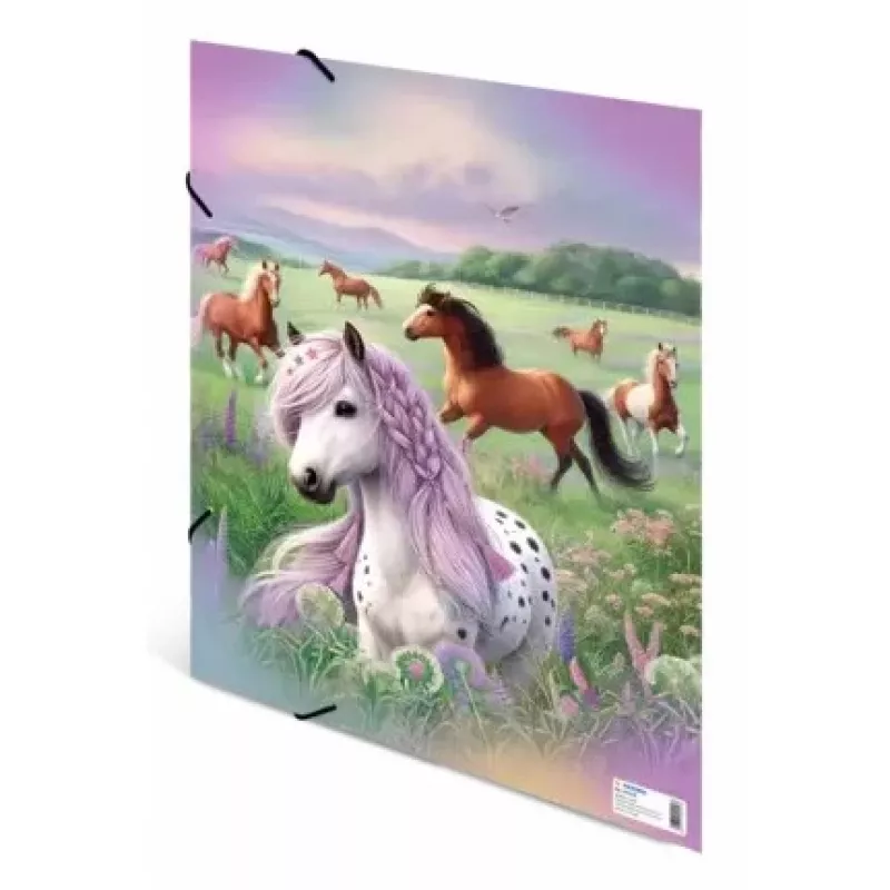 HERMA A3 kartoninis vokas su tampriu užsegimu Horse World