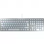 CHERRY KC 6000 SLIM FOR MAC klaviatura, laidas, USB, QWERTZ, vokiškas išdėstymas, sidabrinė