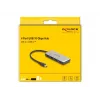 DeLOCK 64261 USB 3.2 Gen 1 Type-C šakotuvas 10000 Mbit/s juoda pilka