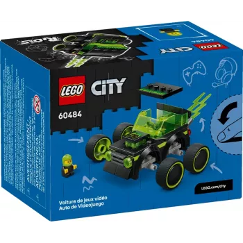 LEGO CITY 60484 Lenktyninis Automobilis - Žaidimų Lenktynių Automobilis