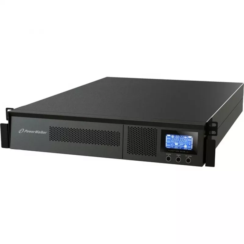 Bluewalker PowerWalker VFI 1000RM LCD - nepertraukiamo maitinimo šaltinis (UPS) - 800 W - 1000 VA 7 Ah - RS-232, USB - 8 išvadų lizdai - 2U - 48,3 cm (19 inch) (10120144)