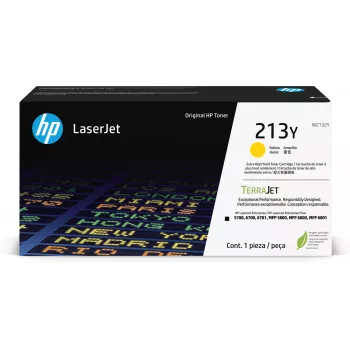 HP 213Y didelės išeigos geltona originali LaserJet tonero kasetė