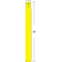 Zebros Z-Band Fun geltona lipni tiesioginio terminio spausdinimo apyrankė 10012712-2