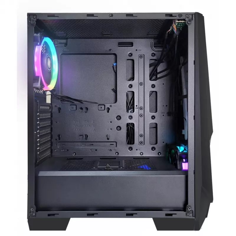 Xilence Xilent Blast X505.ARGB žaidimų kompiuterio korpusas, RGB ATX Midi bokštas, juodas (XG141)