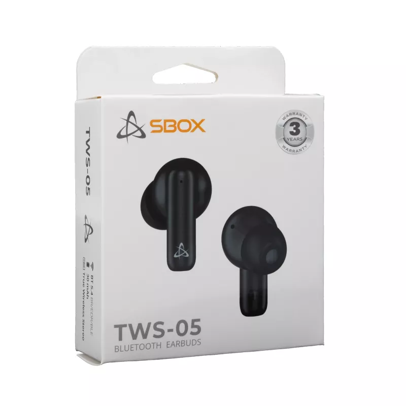 Belaidės ausinės SBOX EB-TWS05 Juodos