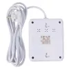 Maitinimo blokas MACLEAN MCE388 W — 2 kištukiniai lizdai, 3×USB, 110–240V, 2500W, 3 m laidas, baltas