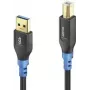 USB kabelis PureLink FI-U200-020 2 m USB A USB B juodas mėlynas