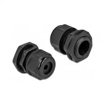 Kabelio įvadas DeLOCK 60363 juodas plastikinis 2 vnt.