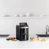 Karšto oro gruzdintuvė Taurus Air Fry Duo Slim 13 L dviguba, 2800 W, liečiamasis valdymas, juoda