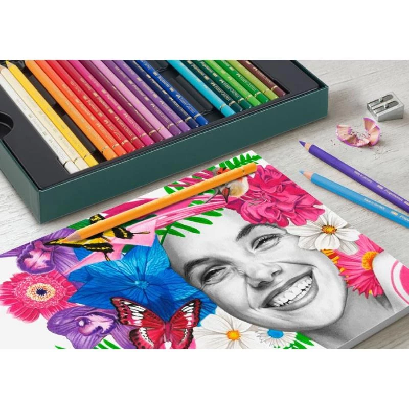 Aliejiniai pieštukai Faber-Castell Polychromos & Pitt Graphite Matt rinkinys 38 vnt. įvairiaspalviai