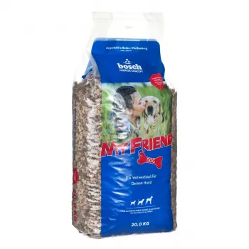 Sausas šunų ėdalas Bosch MY FRIEND su paukštiena, 20 kg maišas, suaugusiems vidutiniams veislių šunims (11–25 kg)
