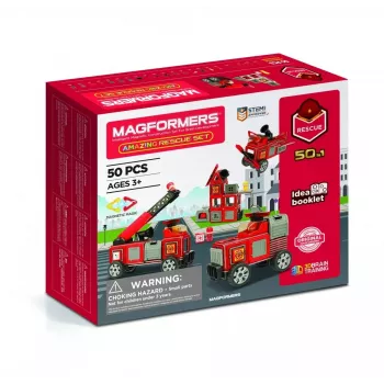 MAGFORMERS Avarinis rinkinys – magnetinis konstravimo rinkinys greitosios pagalbos automobiliams ir scenoms
