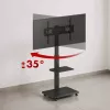 Grindinis TV stovas ergo office ER-304 B, maks. apkrova 50 kg, VESA 600x400