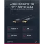 Clicktronic Casual DisplayPort/HDMI™ adapterio laidas, 10 m - itin greitas laidas - DisplayPort / HDMI™ - 4K@60Hz (44927)