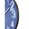 NeXtime klok 3077bl 3D, Ø39,5 cm, sieninis, mėlynas/baltas