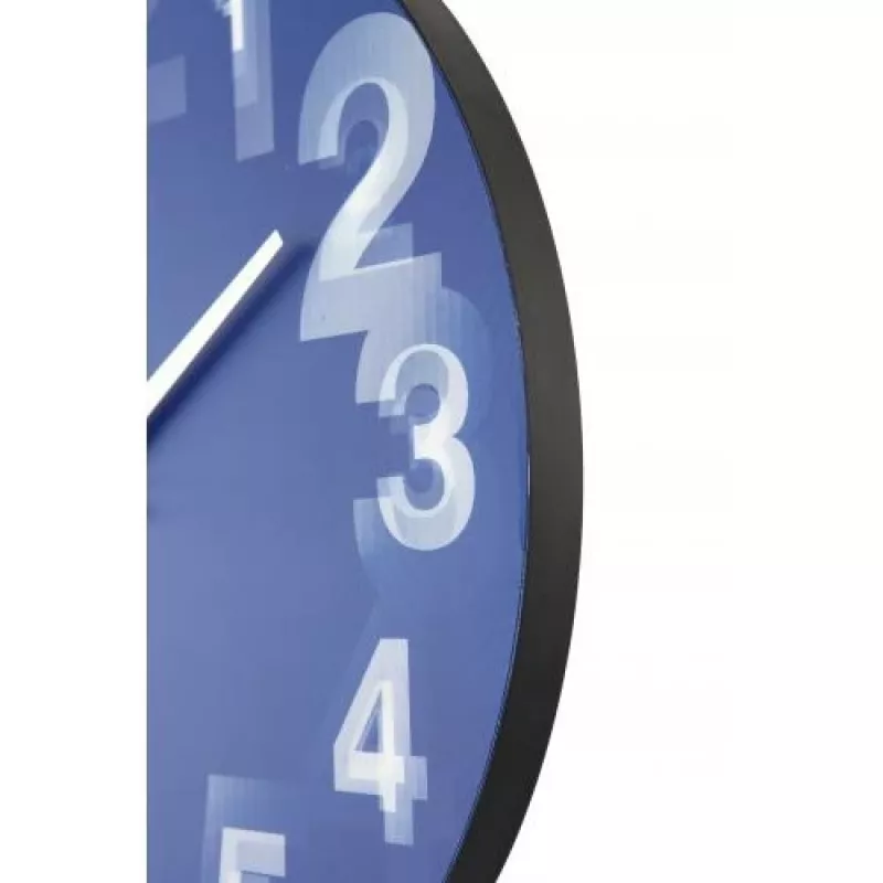 NeXtime klok 3077bl 3D, Ø39,5 cm, sieninis, mėlynas/baltas