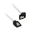 Corsair CC-8900279 Premium SATA kabelis su pynimu, kampuotas, 30 cm, baltas, 2 vnt. paketas