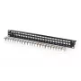 Modulares Patchpanel, 24-Port, bestückt mit 24x DN-93615 (schwarz, 1 HE, Rack Mount, geschirmt)