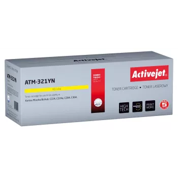 Activejet ATM-321YN Toner (alternatyva Konica Minolta TN321Y; Supreme; 25 000 puslapių; geltona)