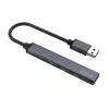 USB šakotuvas SAVIO AK-70, 4 prievadai (1× USB 3.0 + 3× USB 2.0), 5 Gbit/s