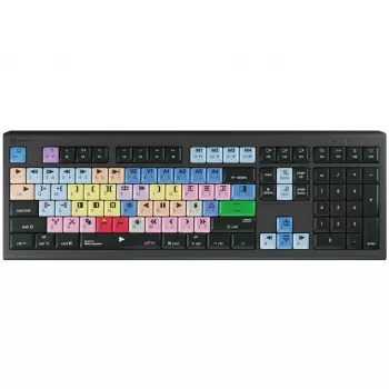 Logickeyboard Avid Media Composer Astra 2 klaviatūra USB QWERTY vokiška pilka