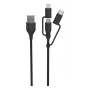 Ansmann laidas USB į 3in1 120 cm juodas Micro-USB B