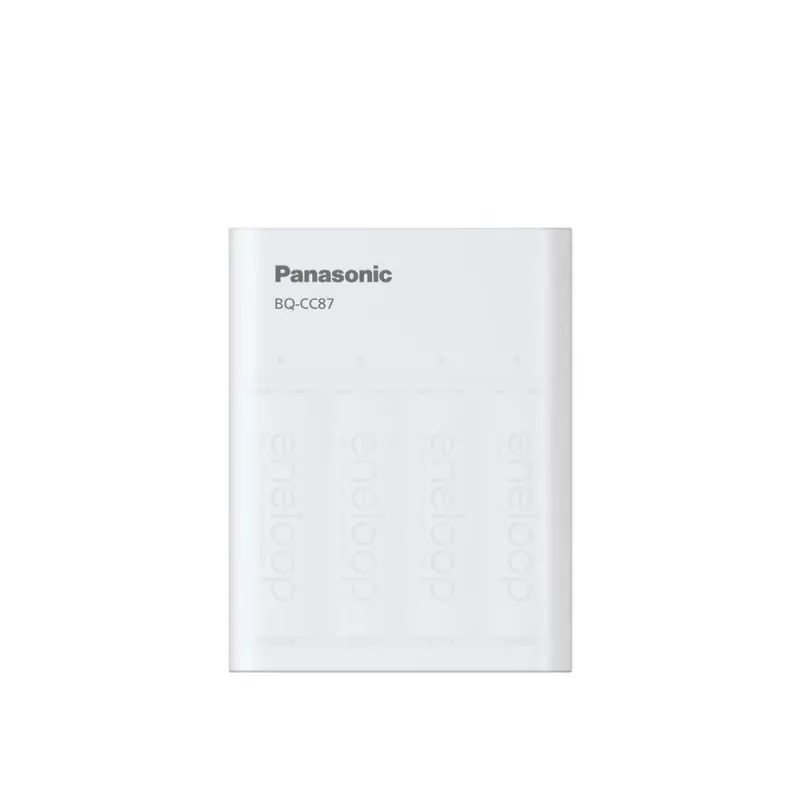 USB akumuliatorių įkroviklis PANASONIC Eneloop Smartplus BQ-CC87 + 4x AA 2000 mAh (K-KJ87MCD40USB)