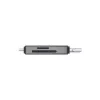 Kortelių skaitytuvas SD 3v1, USB-C + USB-A 2.0 + Micro USB