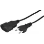 Prailginimo laidas e+p SVE 4 3m 1 AC lizdas juodas