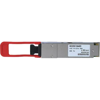 Suderinamas Extreme Networks 10335 BlueOptics© BO25K13640D QSFP siųstuvas-imtuvas, LC-Duplex, 40GBASE-ER4, vienmodis šviesolaidis, 1310nm, 40 km, 0°C / +70°C, DDM (10335-BO)