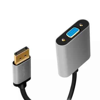 LogiLink CDA0109 adapteris DisplayPort į VGA, 0,15 m, juoda/pilka