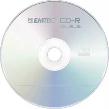 Emtec ECOC802552CB CD-R diskai 700 MB 52x 25 vnt. kapsulėje