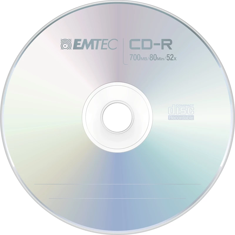 Emtec ECOC802552CB CD-R diskai 700 MB 52x 25 vnt. kapsulėje
