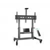 Mobilus TV stovas ONKRON TS1991E-B, 55–100 colių, juodas, aukštis 1100–1600 mm, 130 kg, VESA iki 1000×600
