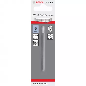 Grąžtas plytelėms Bosch CYL-9 Ceramic 6 mm 80 mm