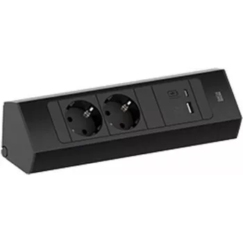 Ilgintuvas Bachmann CASIA 2 su 2x CEE7/3 kištukiniais lizdais ir 1x USB A/C 22W