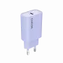 Sieninis įkroviklis CANYON OnCharge 30CL, 30W USB-C PD, 1x PD išėjimas, EU kištukas, Violetinė