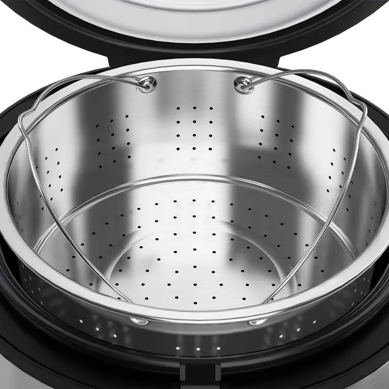 Ryžių virimo aparatas GASTROBACK Rice Control Low Carb & Steam, 3 L, 450 W, juodas/nerūdijantis plienas