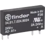 Finder kietojo kūno PCB relė, serija 34 34.81.7.060.9024, apkrovos srovė 2 A, perjungimo įtampa 24 V/DC